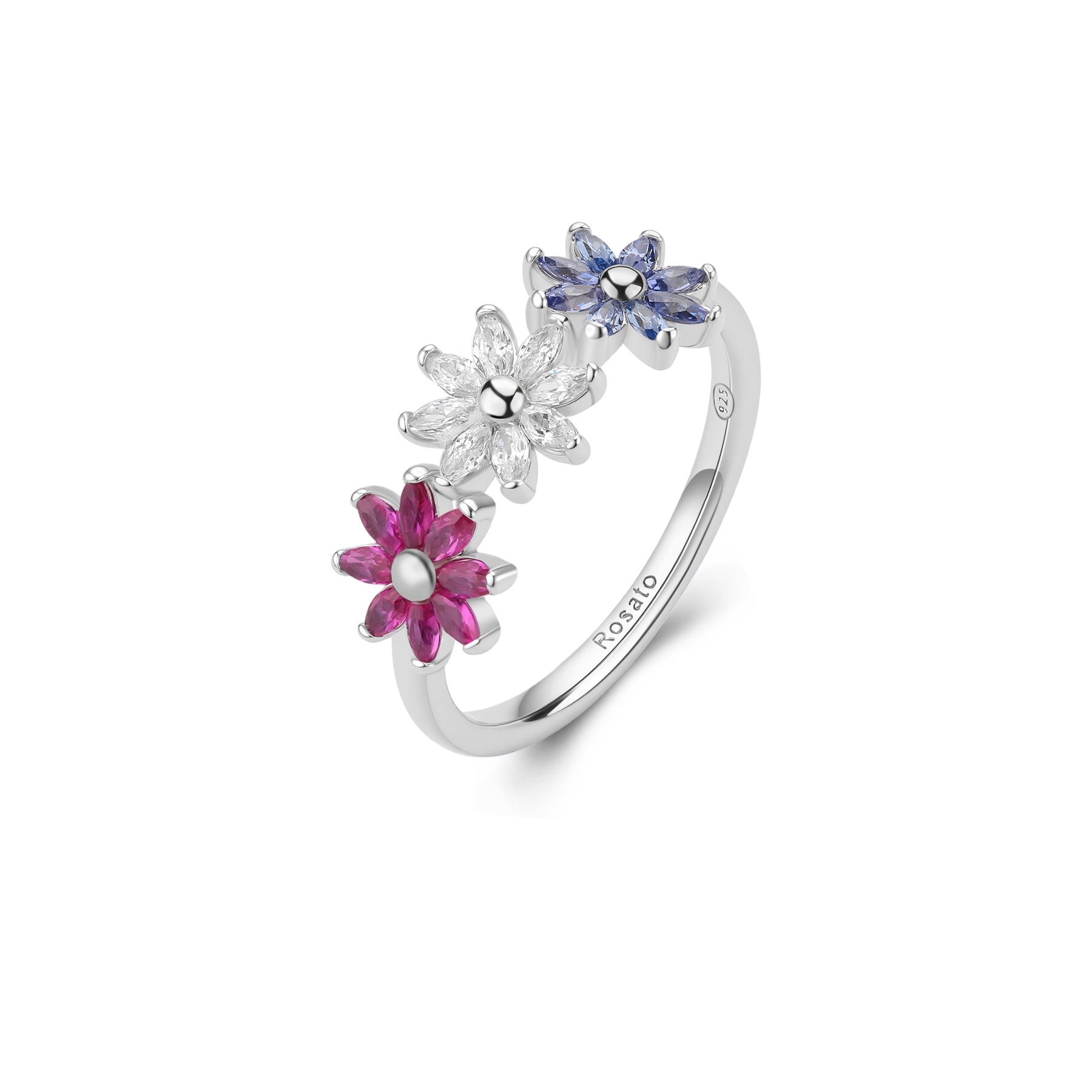Anello fiori - Rosato