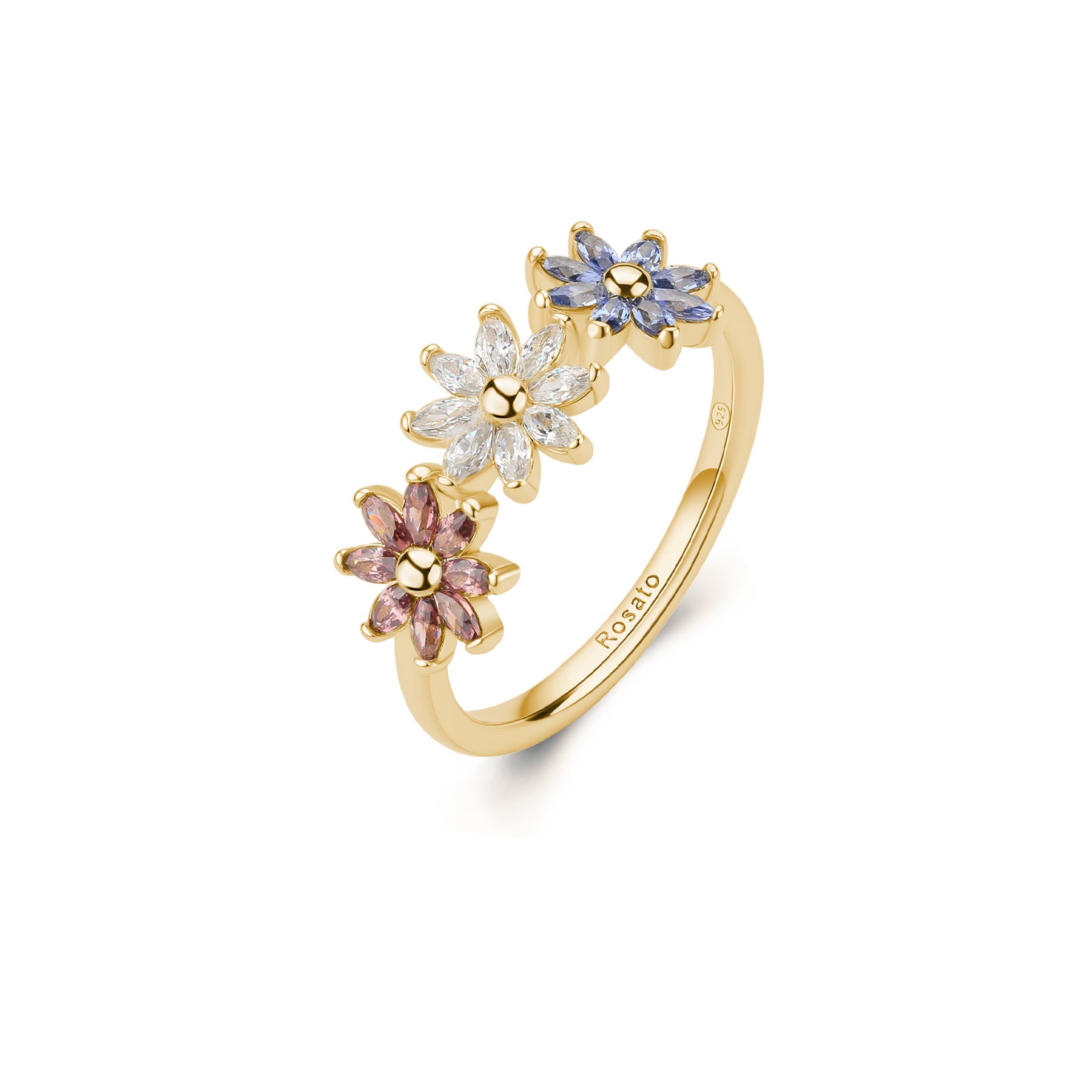 Anello fiori - Rosato