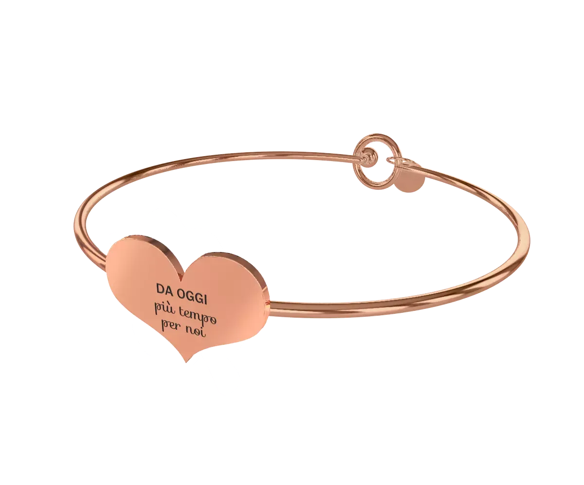 Bracciale 10 buoni propositi "Da oggi più tempo per noi"