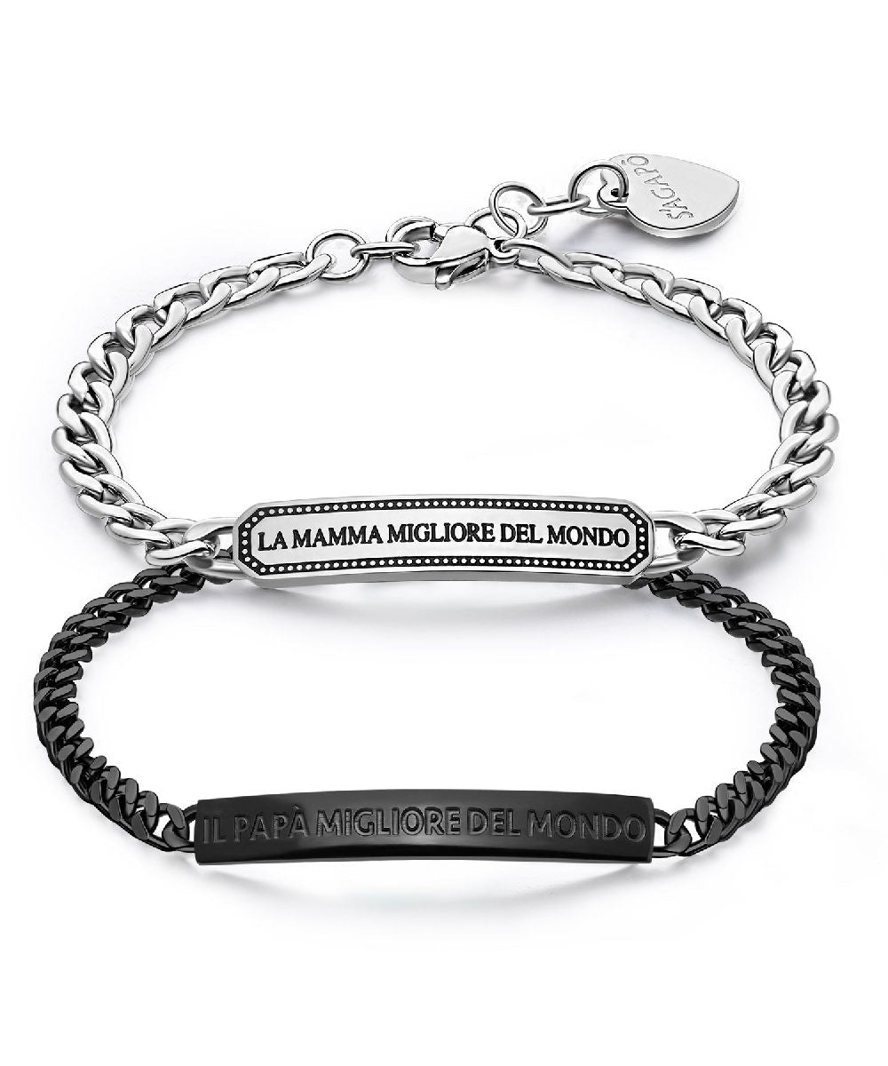 Bracciale "la mamma migliore del mondo" - S'Agapò