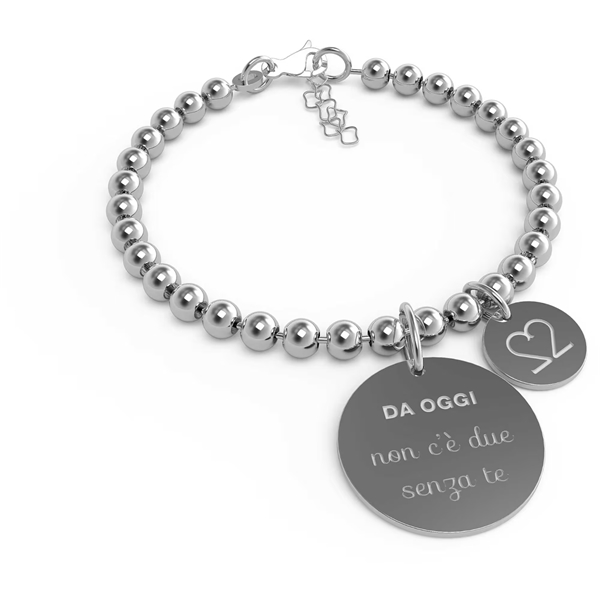 Bracciale 10 buoni propositi "Da oggi non c'è due senza te"